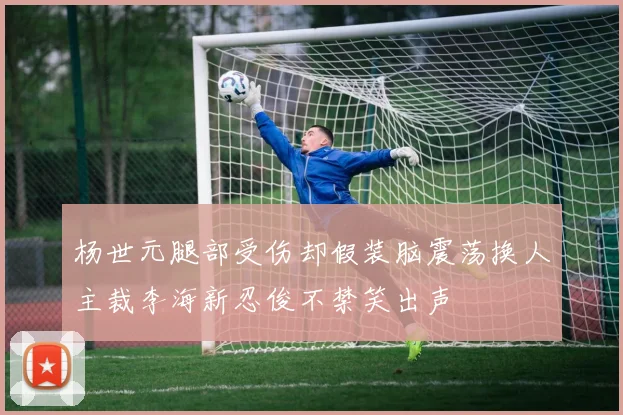 杨世元腿部受伤却假装脑震荡换人主裁李海新忍俊不禁笑出声